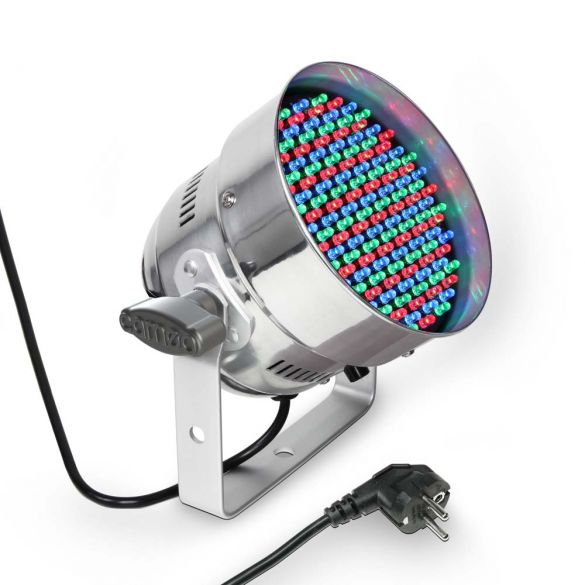 151 x 5 mm LED RGB PAR Scheinwerfer in poliertem Gehäuse